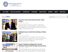 Tablet Screenshot of foreignpolicy.org.tr